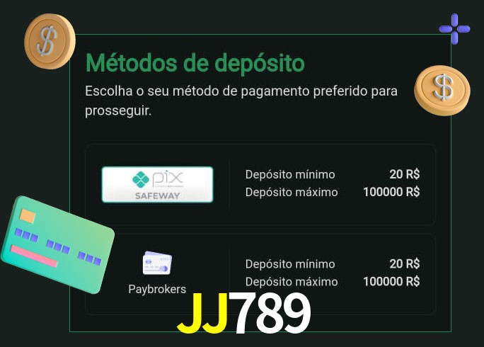 O cassino JJ789bet oferece uma grande variedade de métodos de pagamento